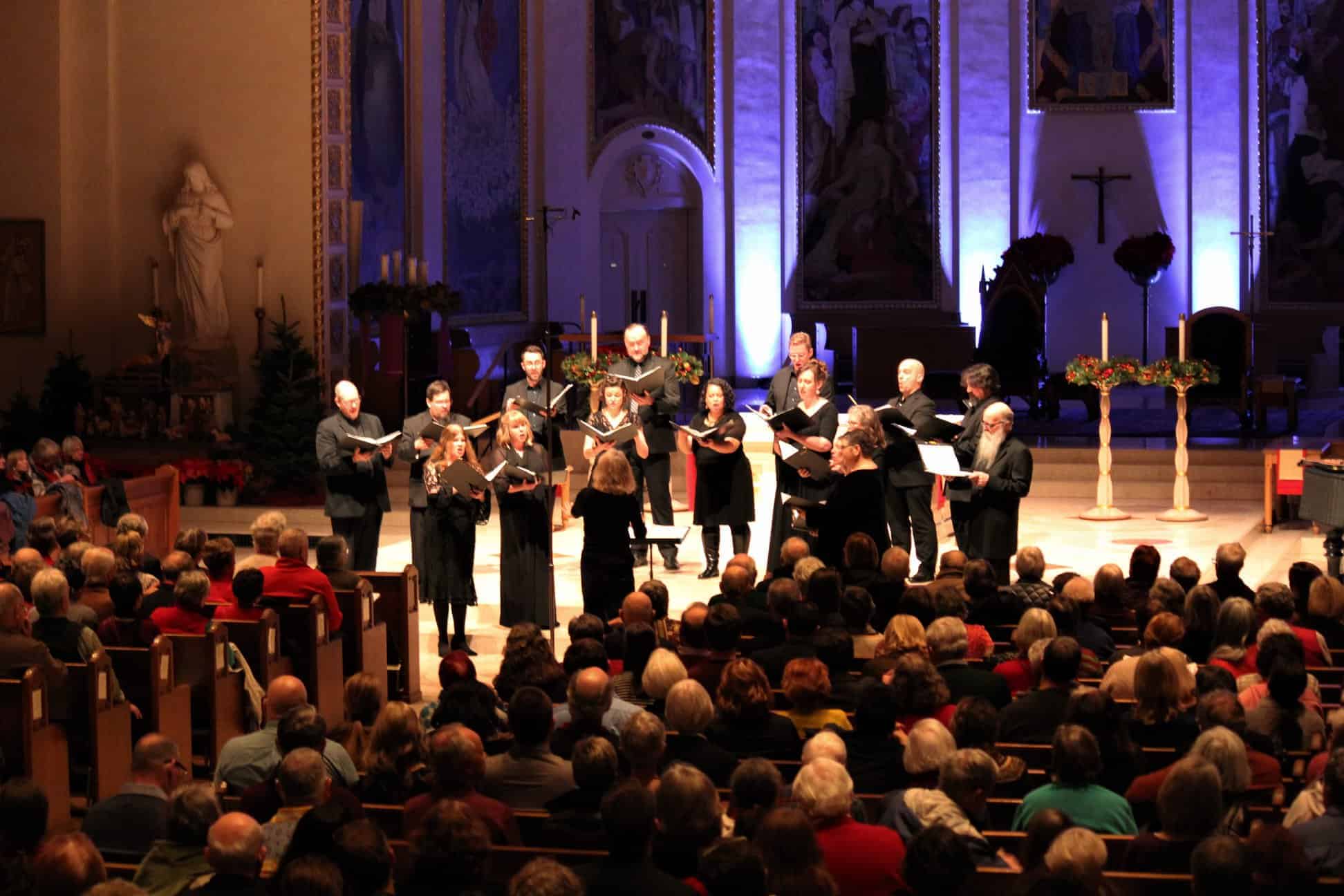 Cappella Romana sings "Carol of the Bells" as an encore, Dec. 22 at St. Mary's Cathedral in Portland