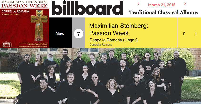 #7 Billboard Debut for Maximilian Steinberg: Passion Week!