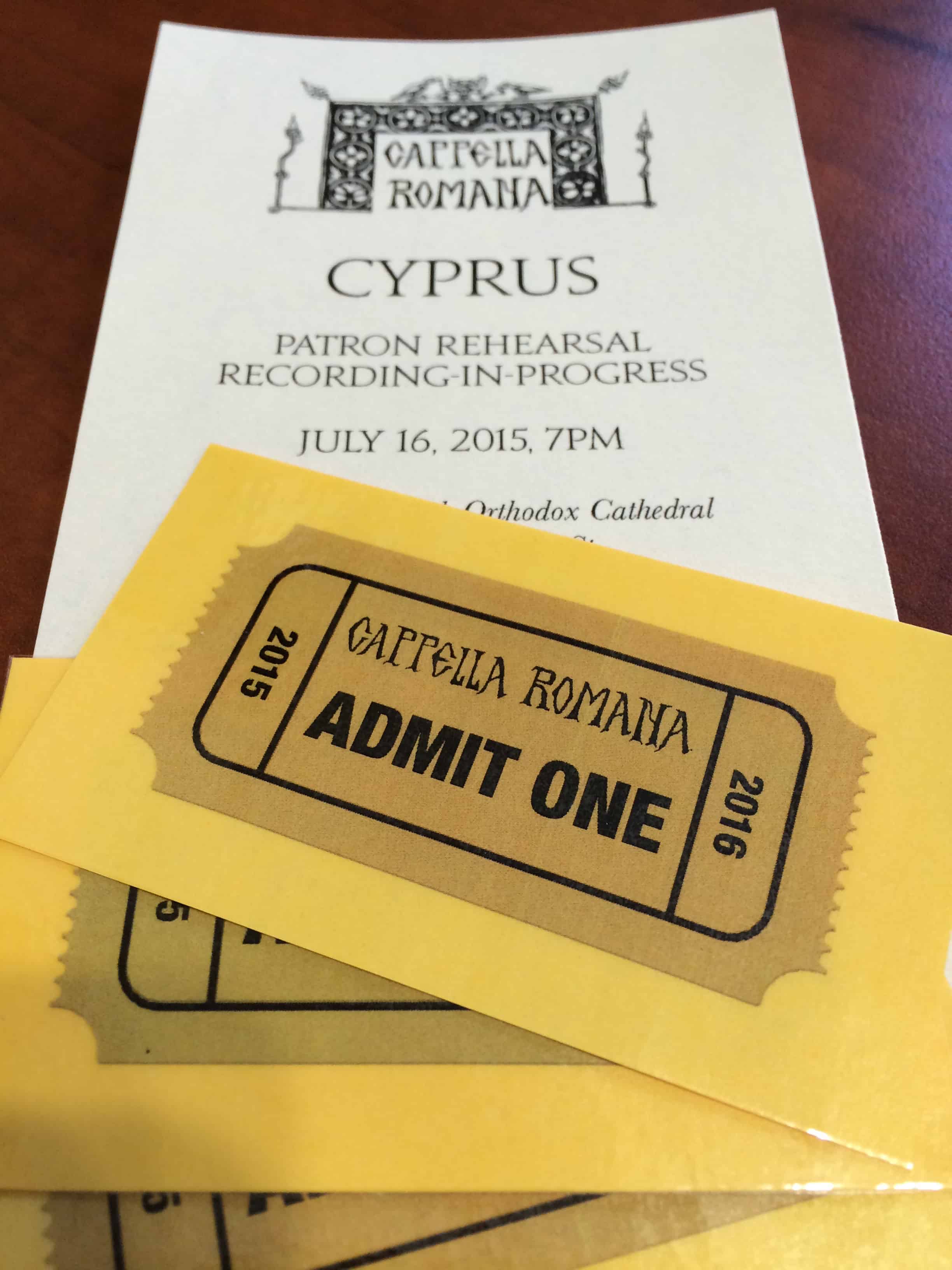 New Benefits for Donors! Featuring Passes for Cappella Romana Patron Rehearsals